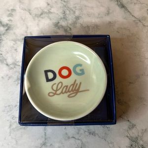 NIB Pet Shop Dog Lady Decorative Tray Dish